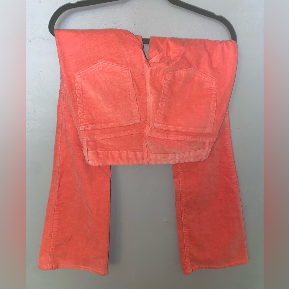 Coral Pink Corduroy Pants